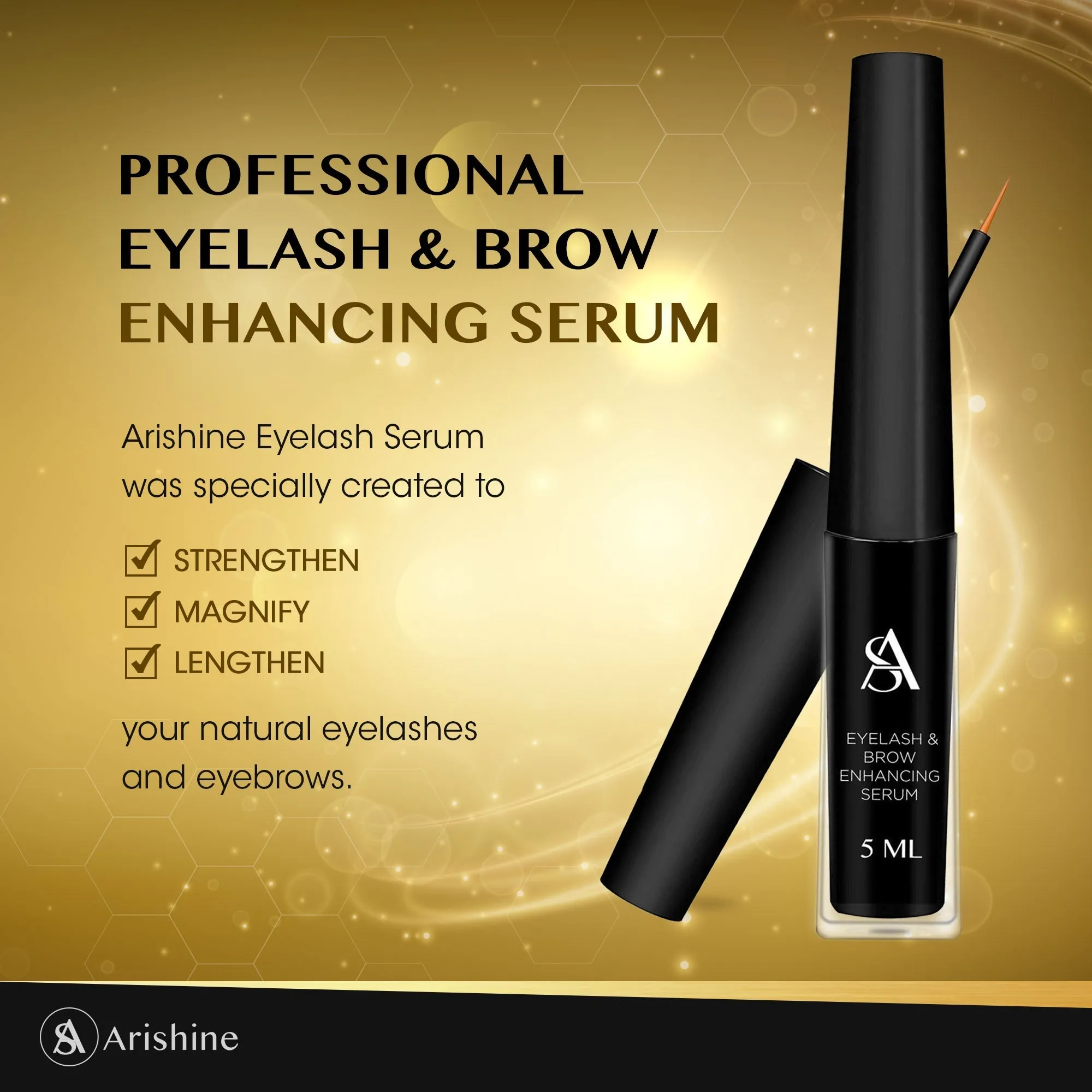 Arishine Professional Eyelash & Brow Enhancing Serum (3 ml)