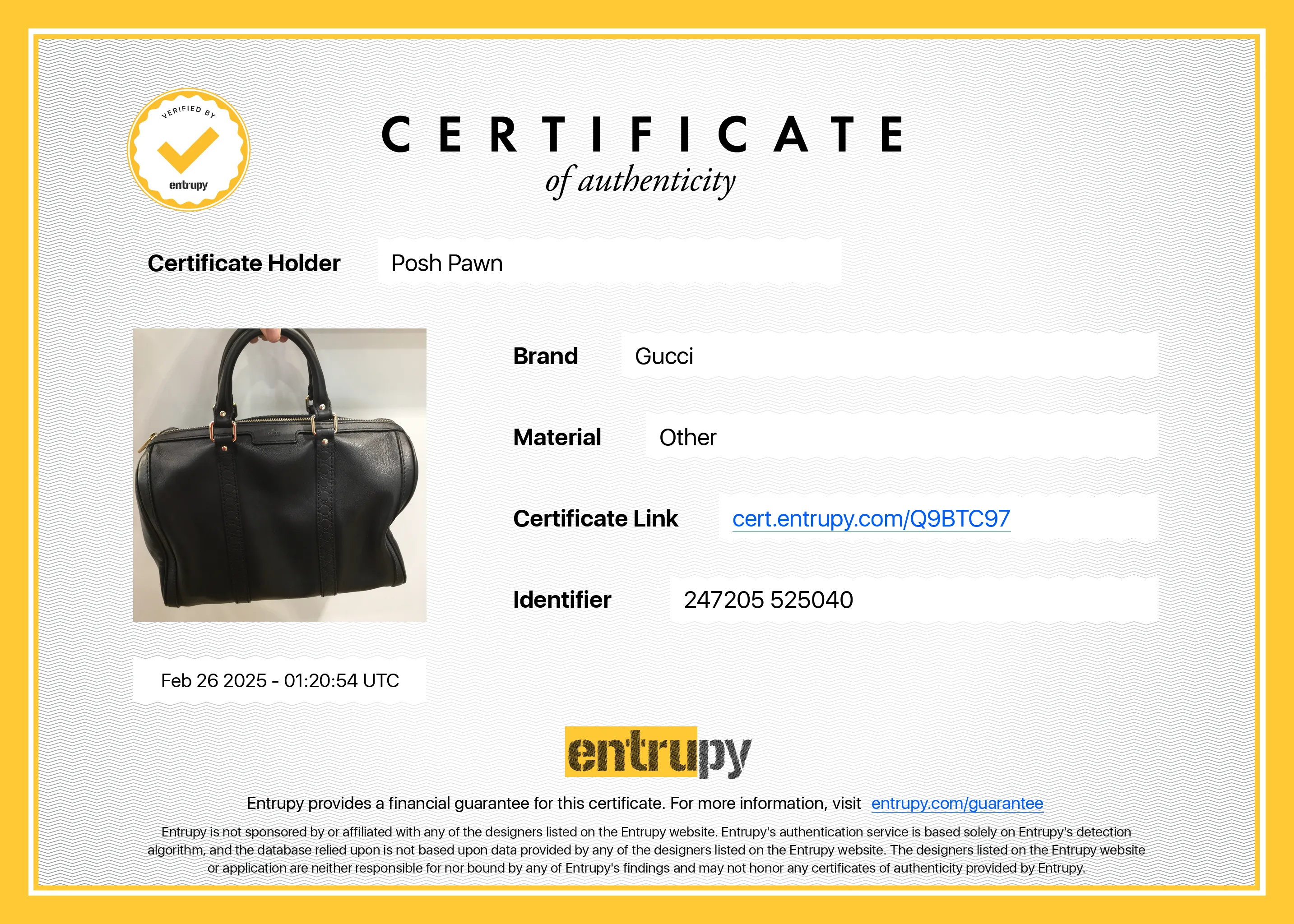 Authentic GUCCI Guccissima Trim Joy Medium Boston Black Leather Satchel