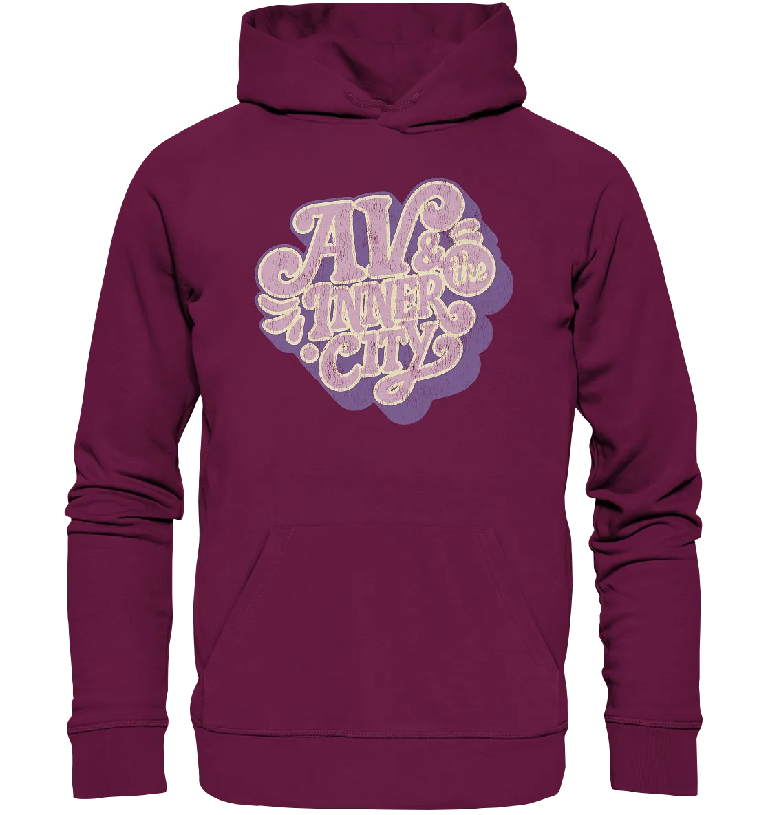 AV & the Inner City / Premium Hoodie with Purple Logo