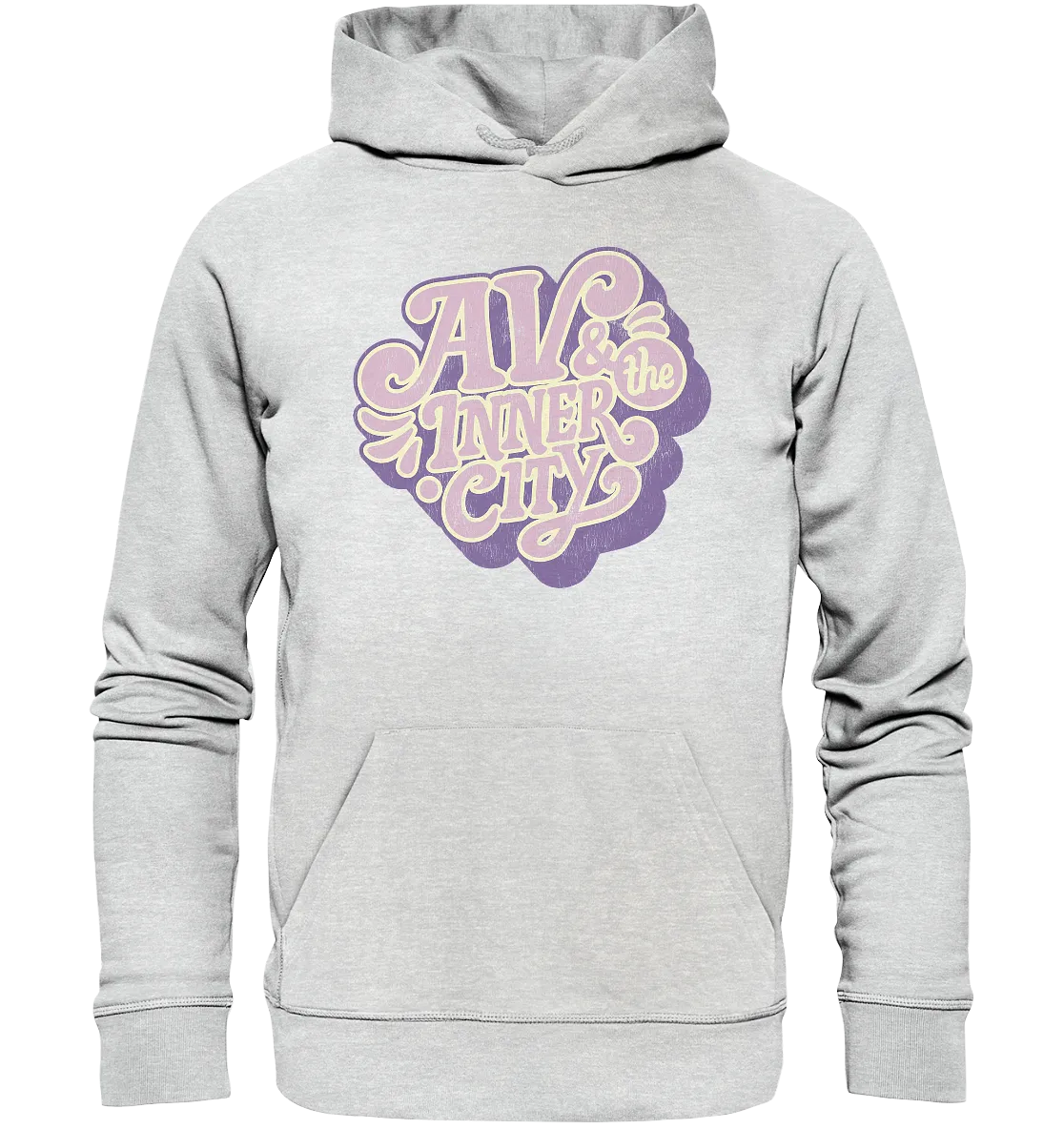 AV & the Inner City / Premium Hoodie with Purple Logo