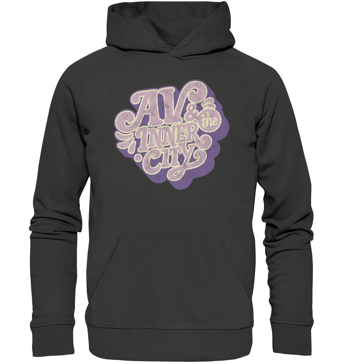 AV & the Inner City / Premium Hoodie with Purple Logo