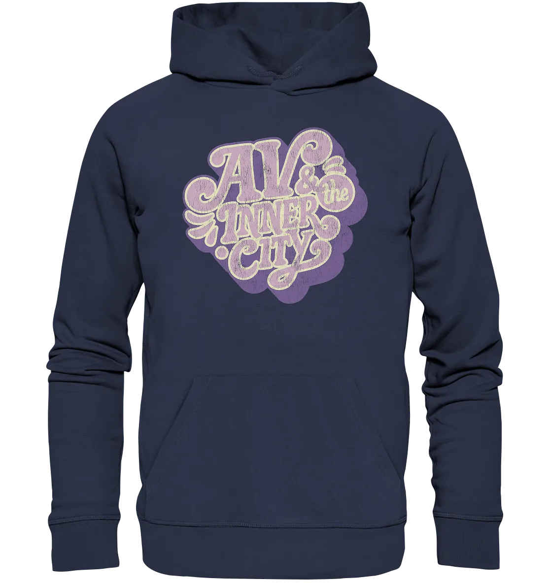 AV & the Inner City / Premium Hoodie with Purple Logo
