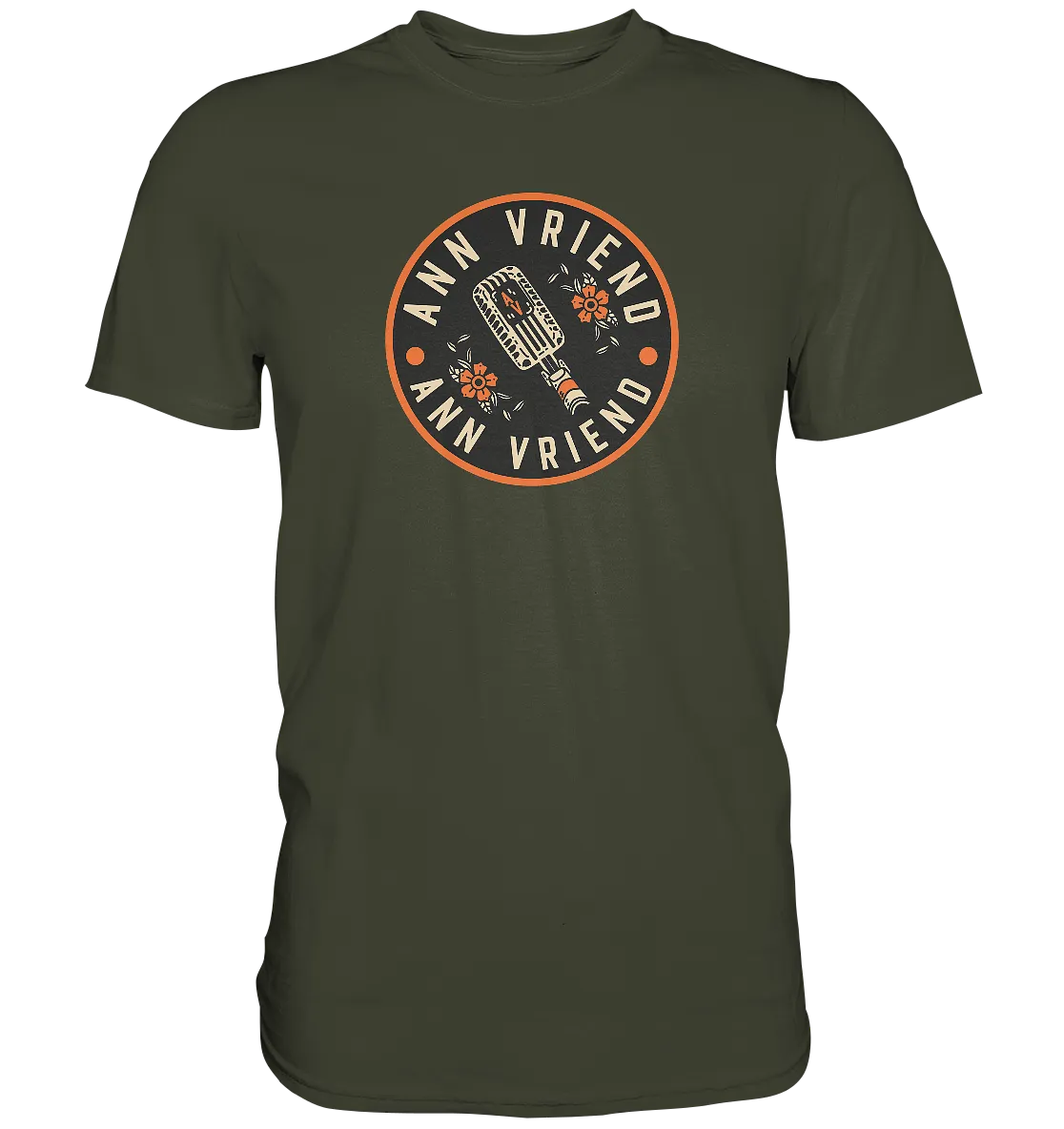 AV / Premium Unisex Tshirt with Microphone Logo