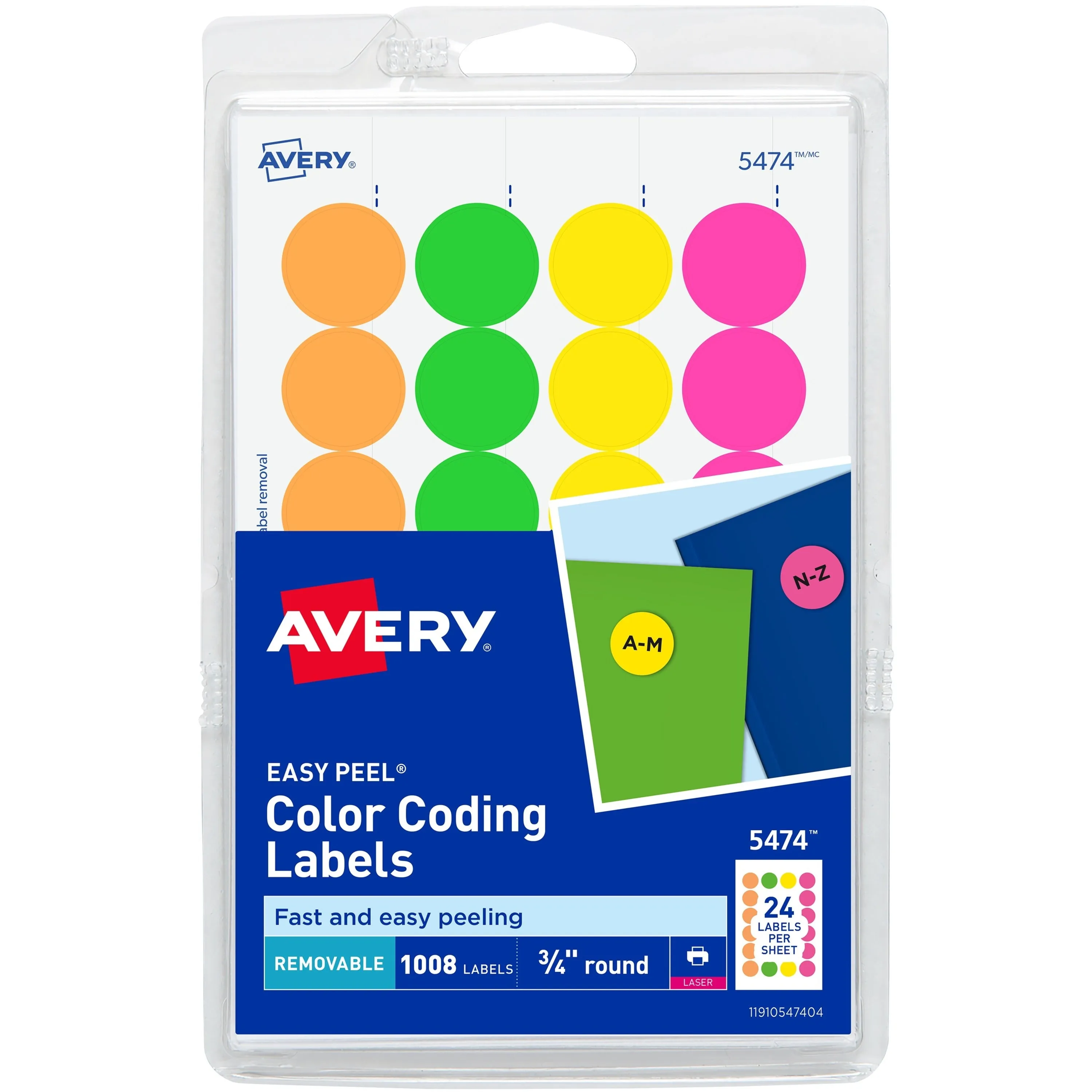 Avery® Color Coded Label