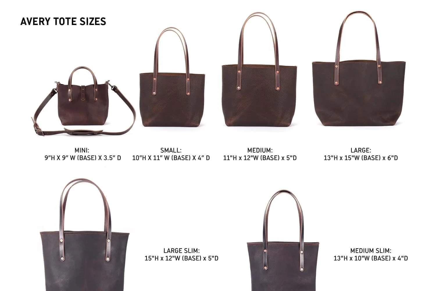AVERY LEATHER TOTE BAG - MEDIUM - TAN