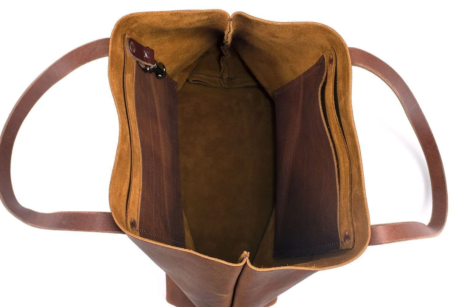 AVERY LEATHER TOTE BAG - MEDIUM - TAN