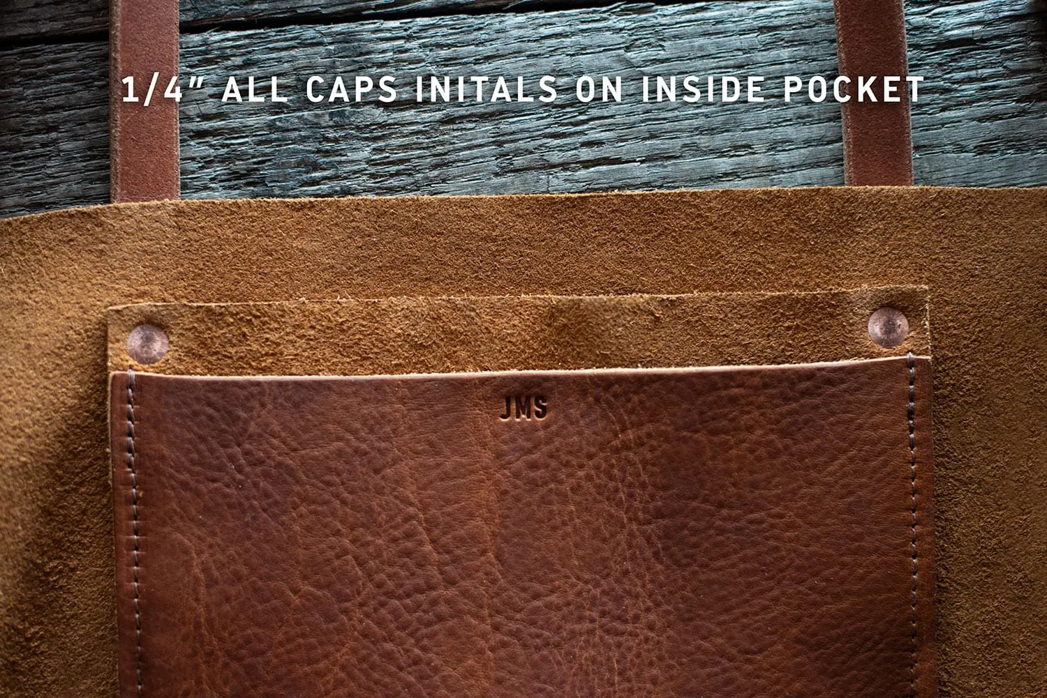 AVERY LEATHER TOTE BAG - SMALL - COGNAC BISON