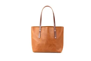 AVERY LEATHER TOTE BAG - SMALL - HONEY