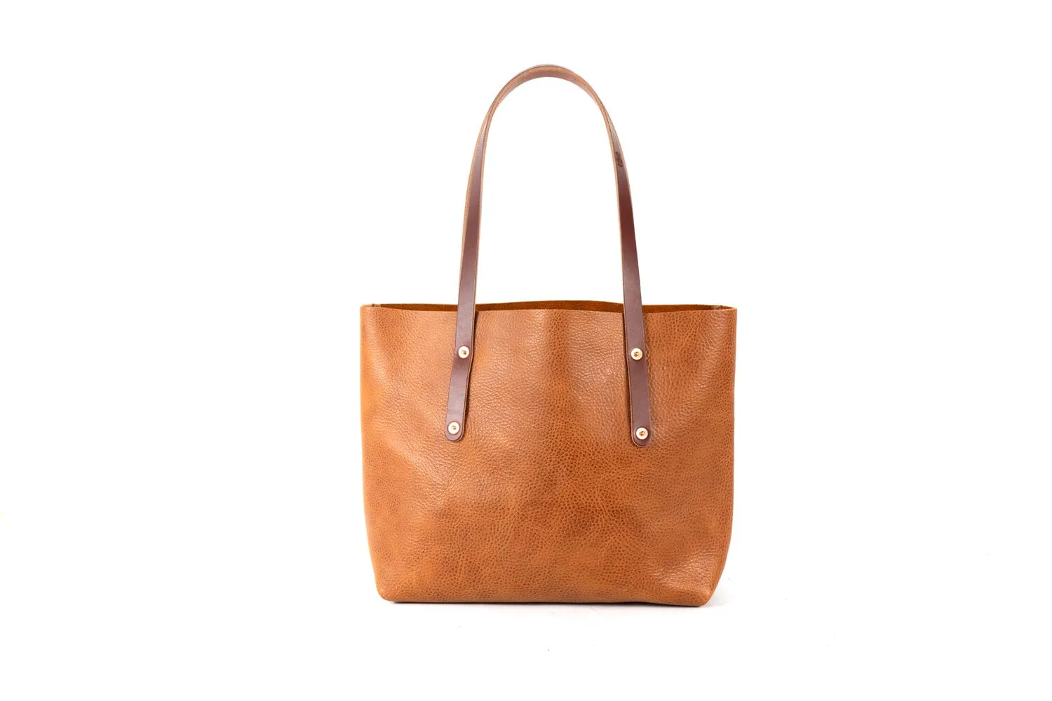 AVERY LEATHER TOTE BAG - SMALL - HONEY