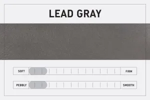 AVERY LEATHER TOTE BAG - SMALL - LEAD GRAY