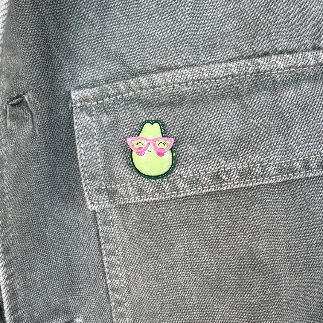 Avocado Adornments Novelty Avocado Pin Brooch