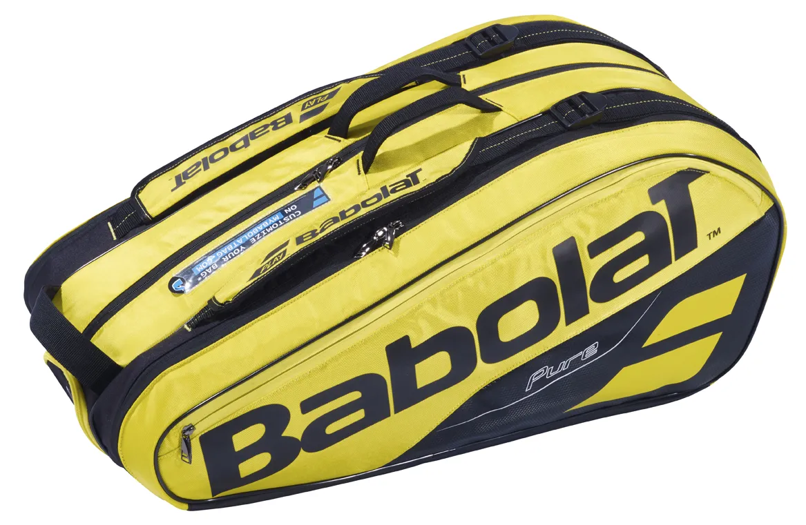 BABOLAT PURE 9 PACK YELLOW/BLACK RACKET BAG