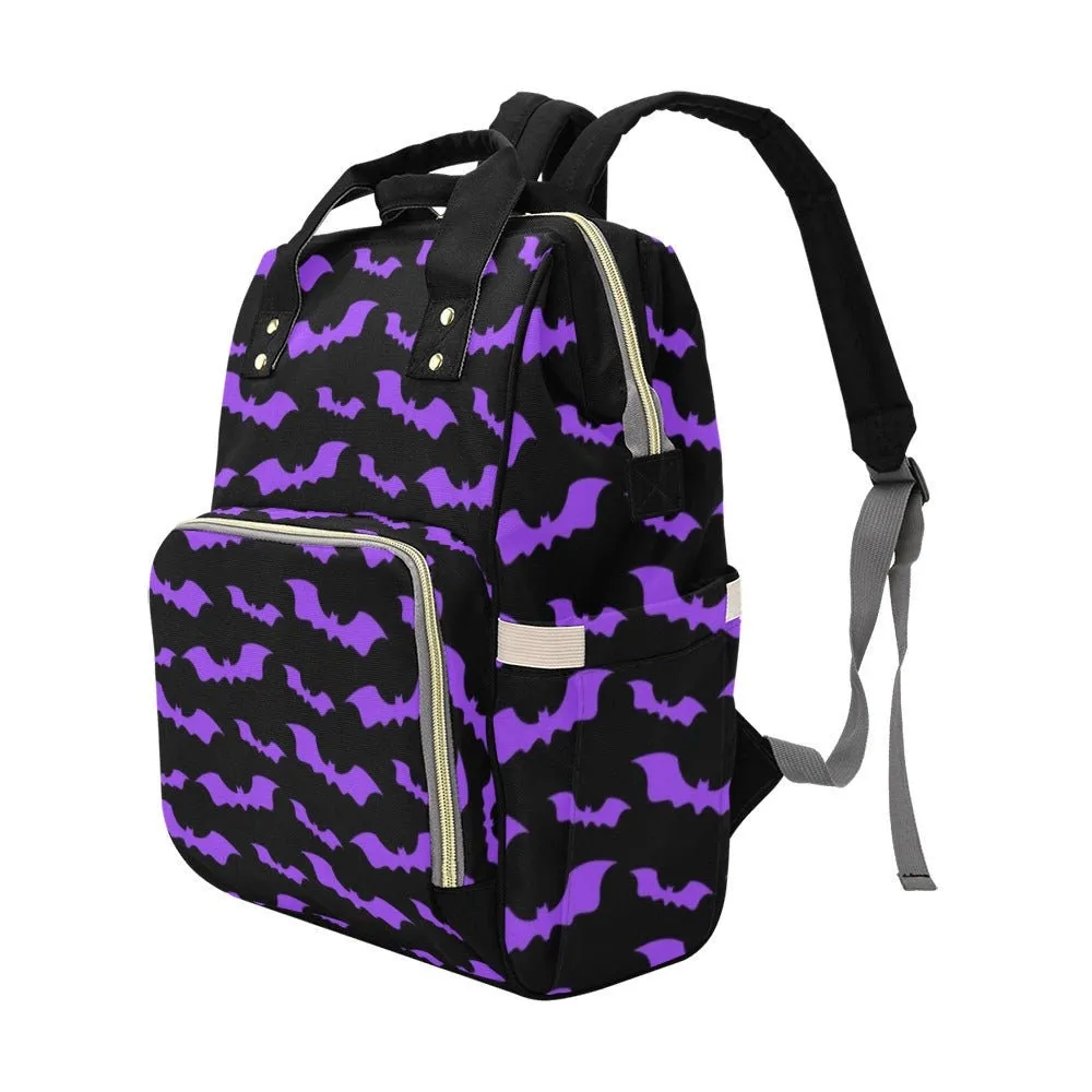 Baby Bat Diaper Nappy Bag Pastel Goth Baby Bag Goth Backpack Goth Purse Goth Baby Stuff Gothic Baby Stuff Horror Spooky Nursery Skull Baby