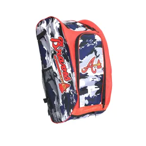 Back Pack Beis Soft BS Bravos Marino Gris Camu Letras Rojas