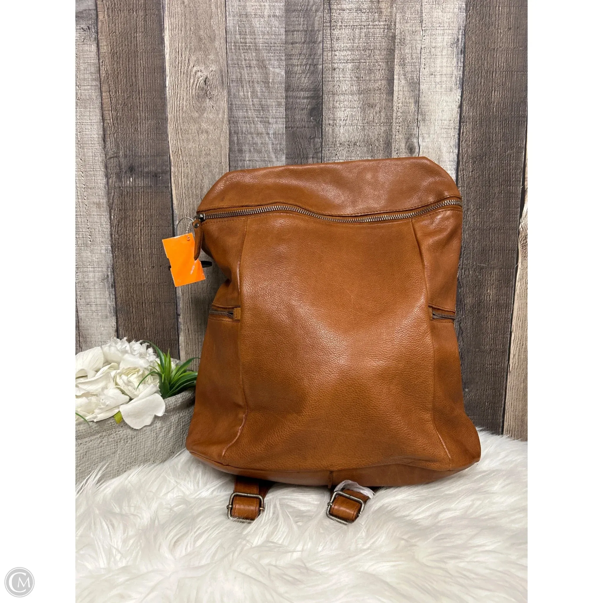 Backpack Leather By Cmb, Size: Medium