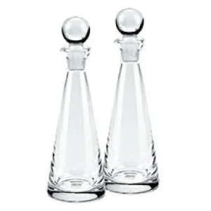 Badash Crystal Cruet Set 2pc.