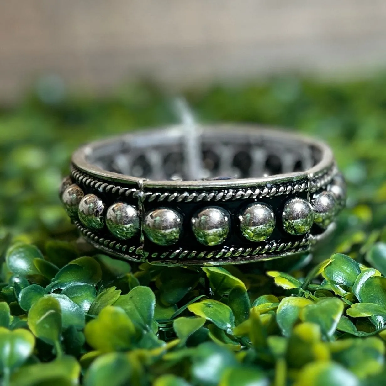 Ball Stretch Bracelet - Silver