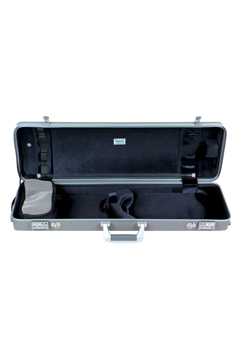 BAM Hightech Oblong Violin Case Panther Grey 4/4