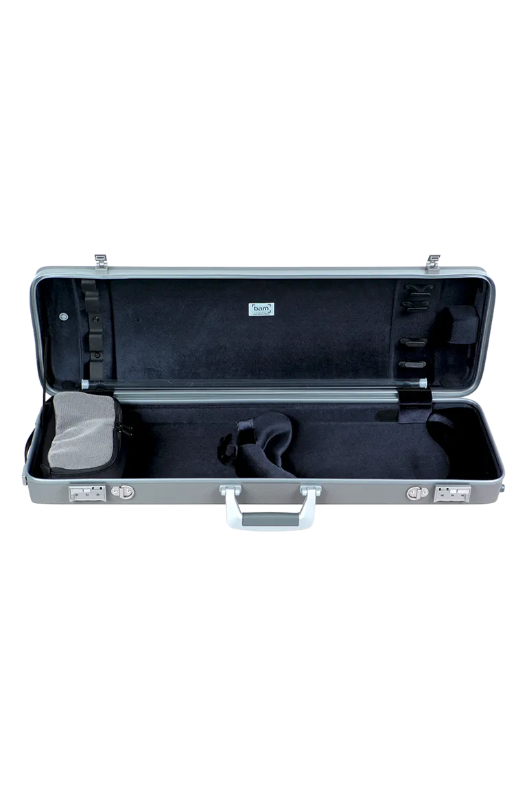 BAM Hightech Oblong Violin Case Panther Grey 4/4