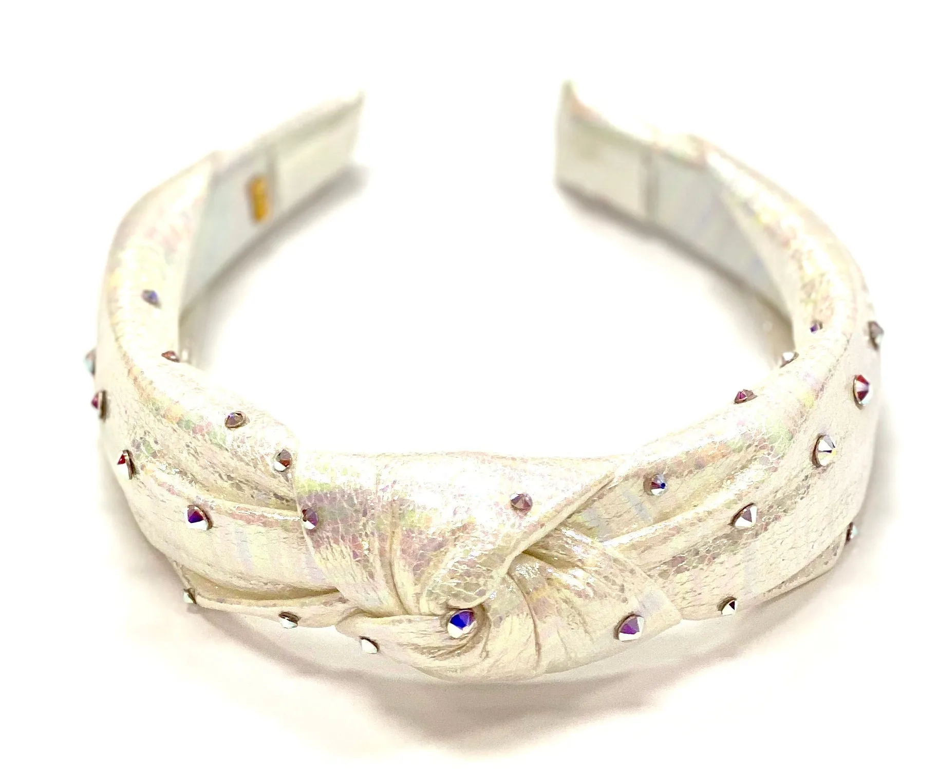 Bari Lynn Metallic Galaxy Twist Knot Headband with Crystals