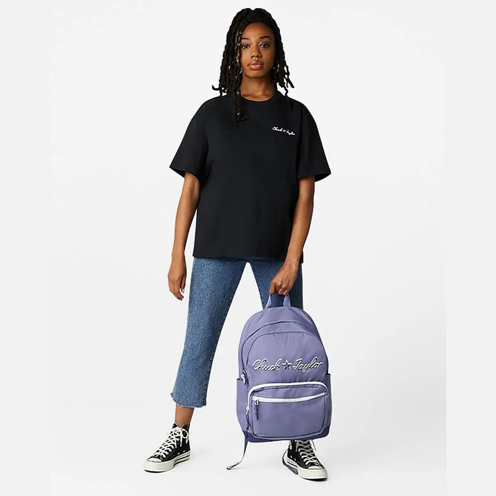 Batoh Converse Go 2 Backpack Large Logo fialový