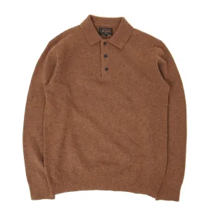 Beams Knit LS Polo Size Small