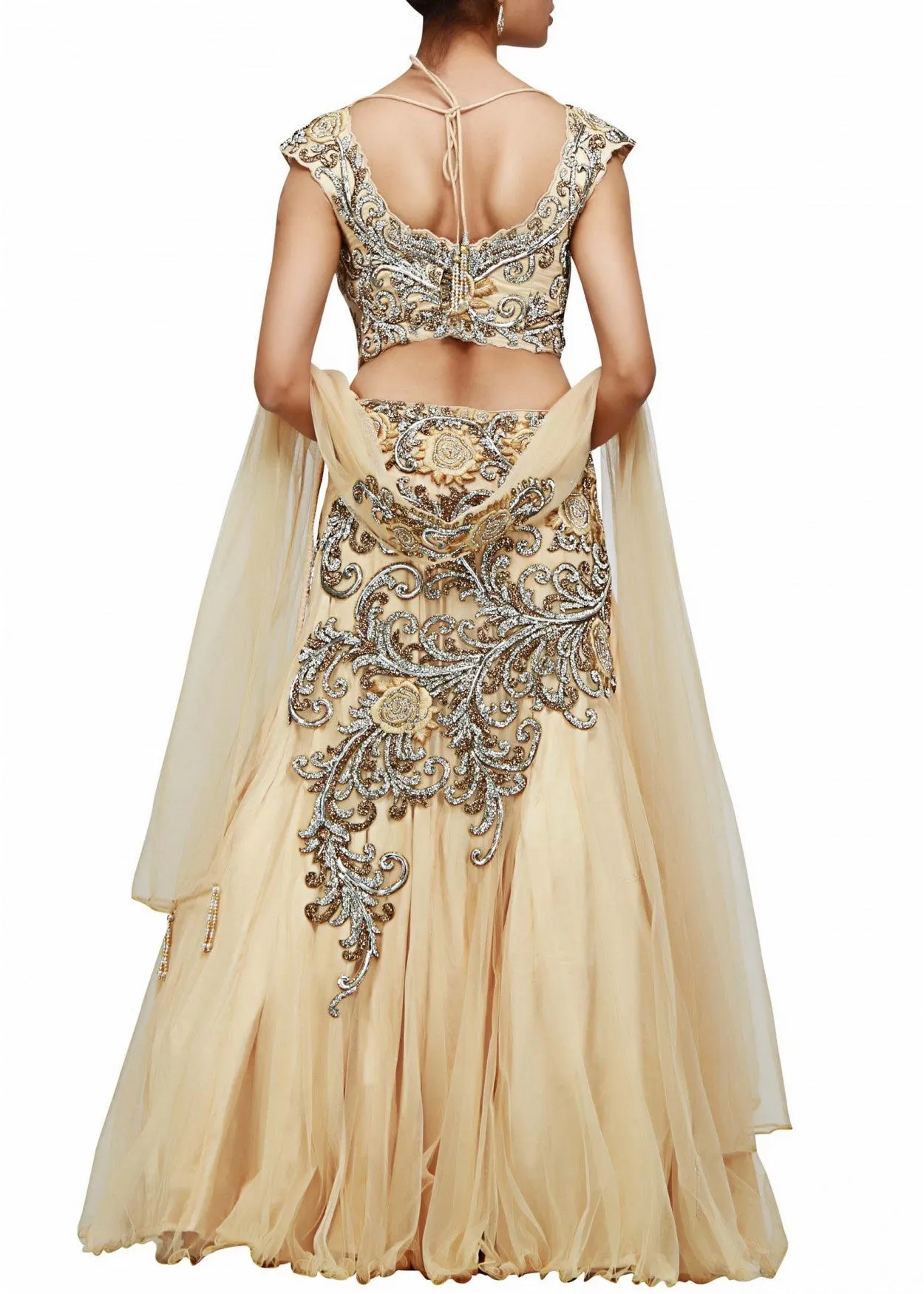 Beige color Beautiful lehenga choli available online