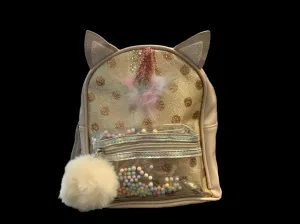 Beige Unicorn Spotted Backpack