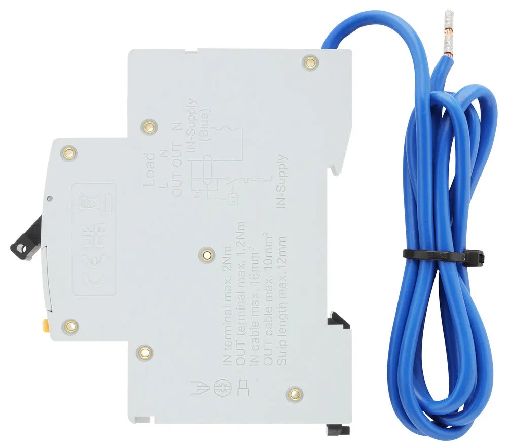 BG CUCRC10A 10A SP 1 Module C Curve 6kA 30mA Type A Compact RCBO
