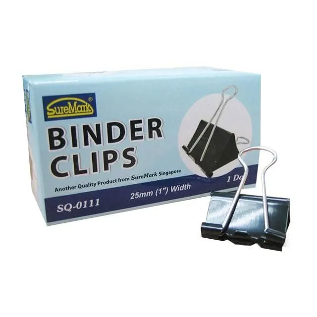 Binder Clips 25mm Box of 12 SQ-0111