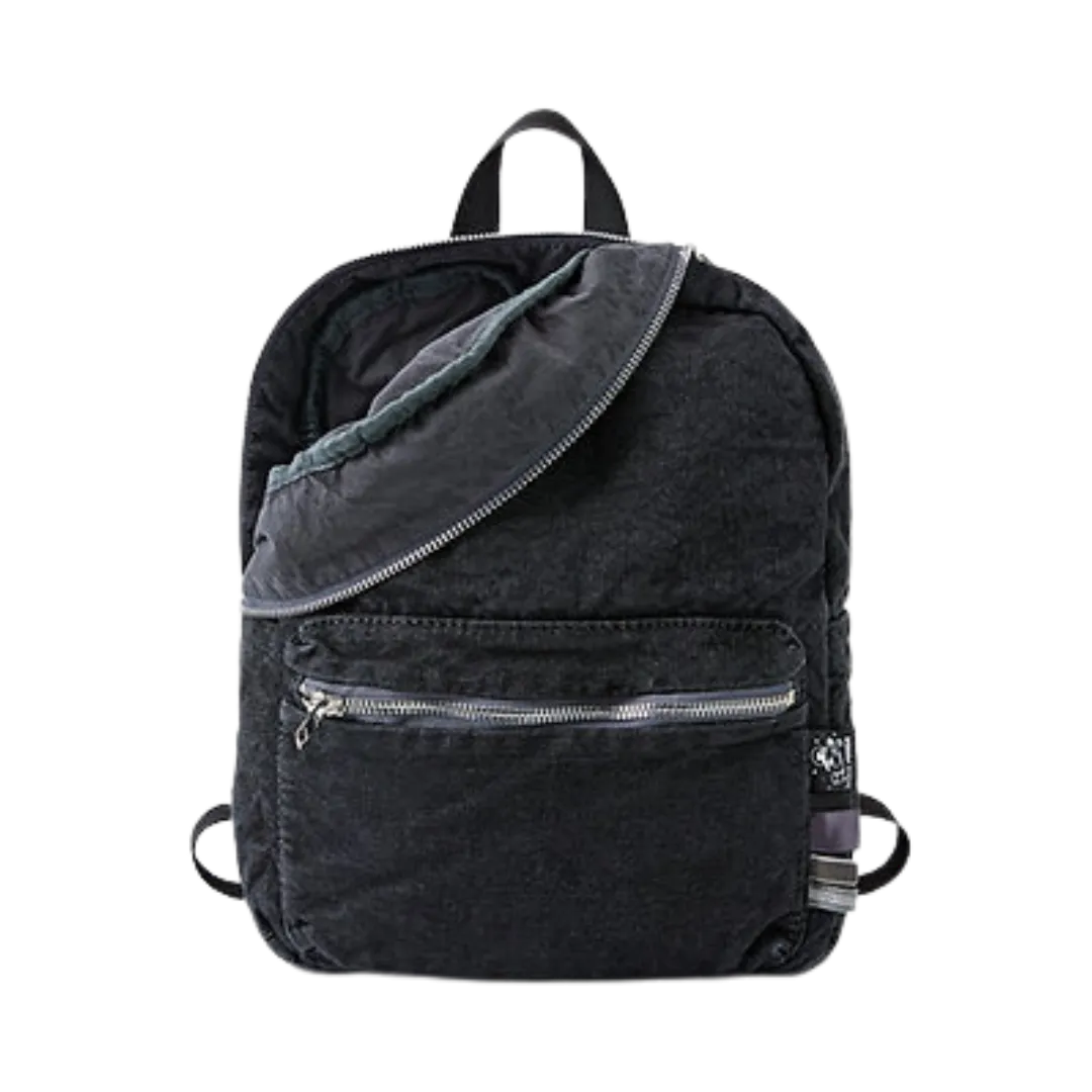 Black Denim Big Backpack