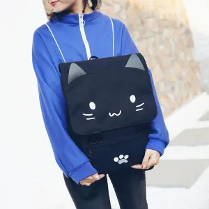 “BLACK SMILEY NEKO” BACKPACK W110401
