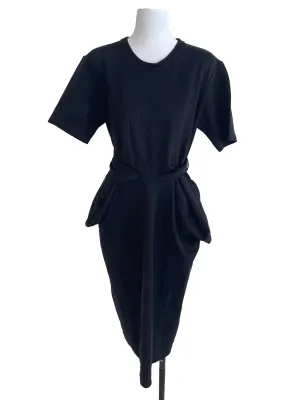 Black Tee Tie-Knot Dress