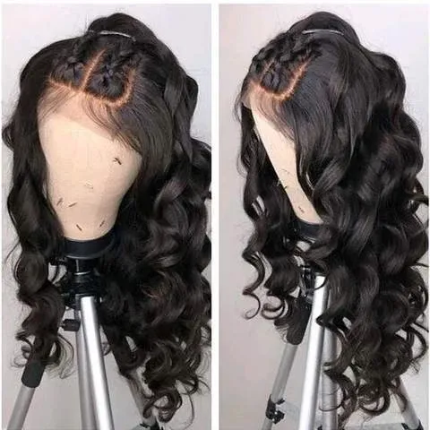 Black wavy fashion wig