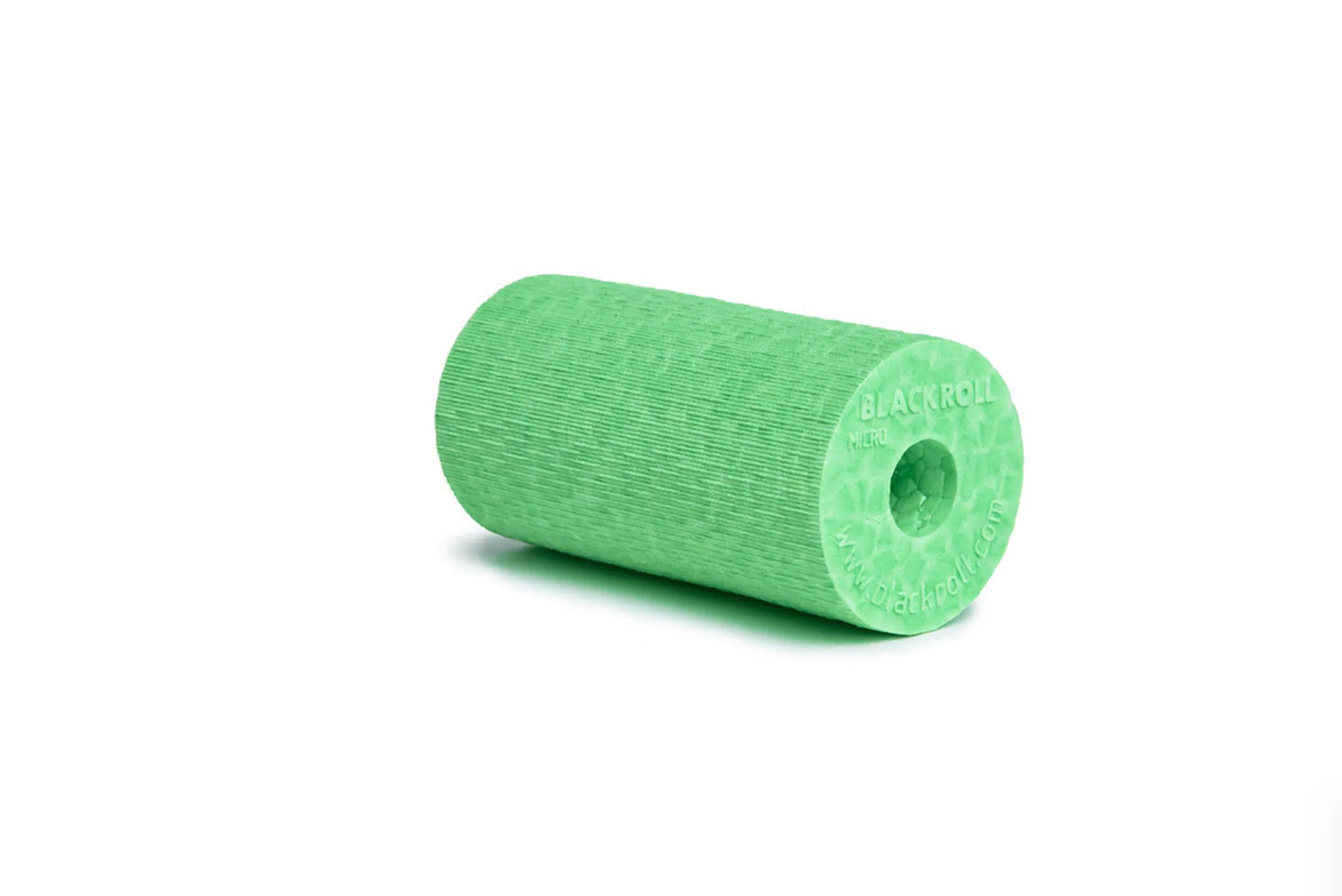 BLACKROLL - Micro Foam Roller, Small Deep Tissue Massage Tool for Feet, Hands, and Arms, Use for Travel and Plantar Fasciitis Relief, Use for Exercise and Muscle Recovery, 6cm (2.3") x 3cm (1.2")
