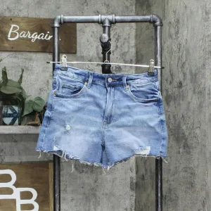 [blanknyc] Womens Luxury Clothing High Rise Denim Cut Off Short  Blue 25