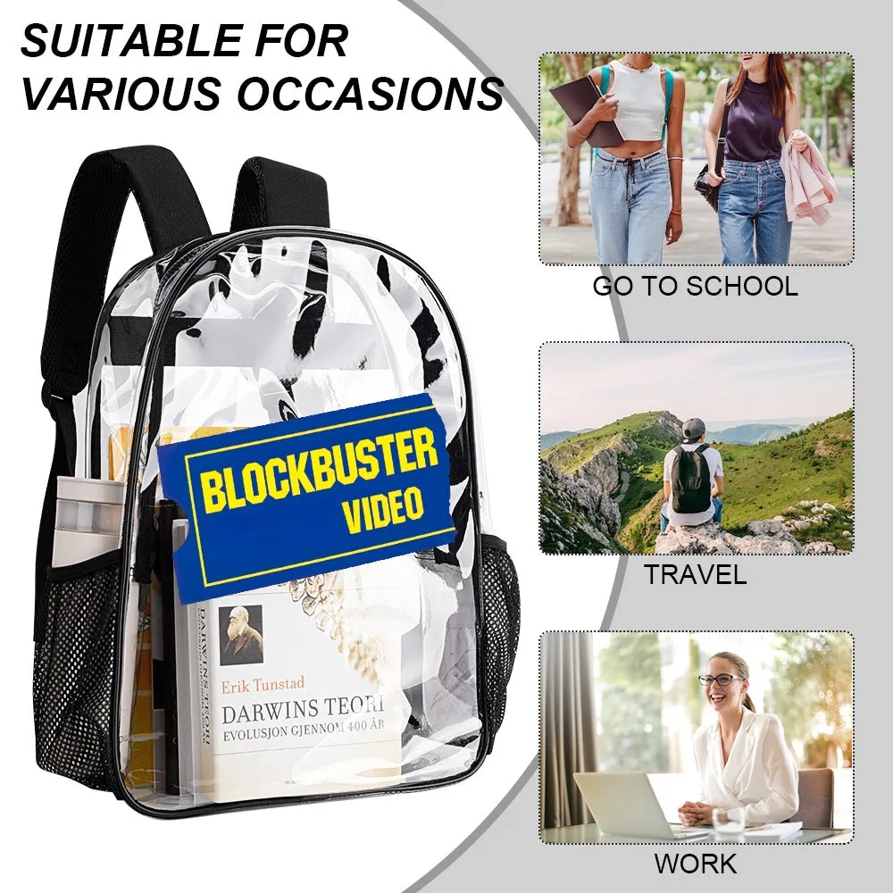 Blockbuster Transparent Backpack 17 Inch