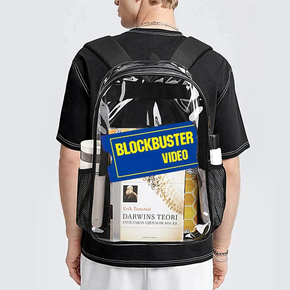 Blockbuster Transparent Backpack 17 Inch