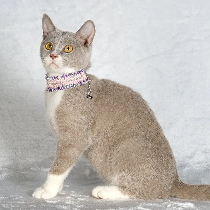 Blue & Purple Lace Collar for Dogs and Cats-A024