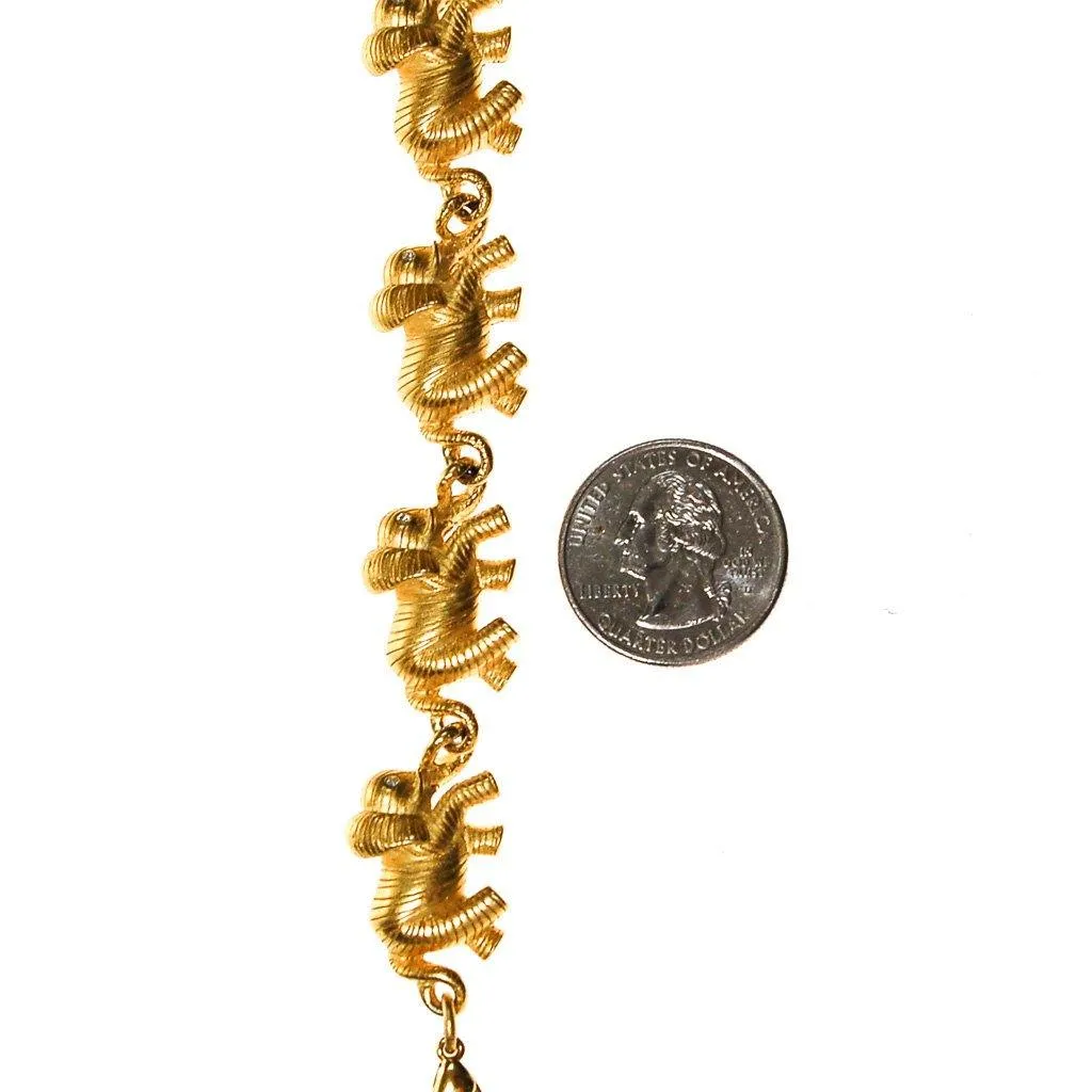 Bob Mackie Elephants On Parade Bracelet