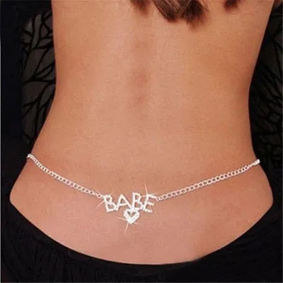 Body Jewelry Crystal Heart Butterfly
