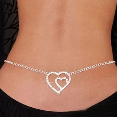 Body Jewelry Crystal Heart Butterfly