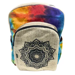 Boho Backpack Tiedye Hemp Large - Mandala