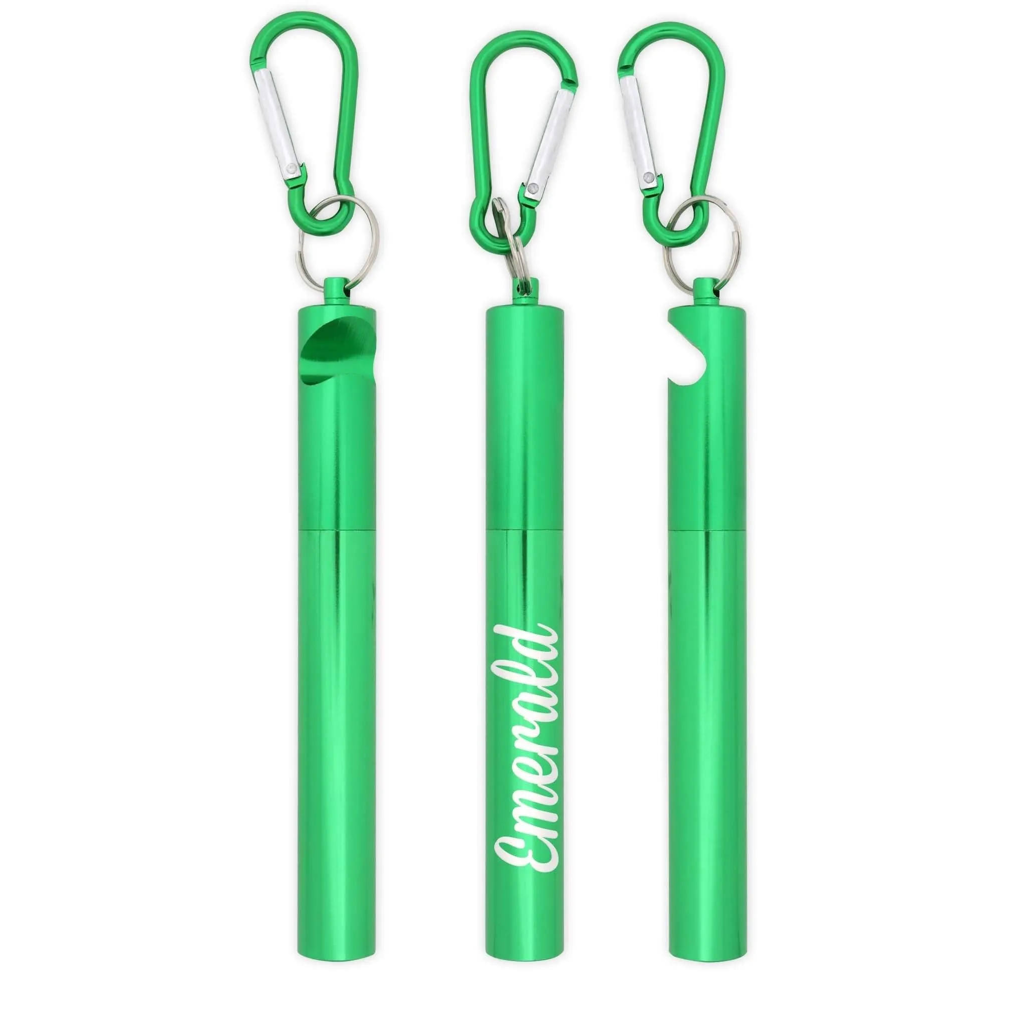 Bottle Opener Telescopic Straw (Green)