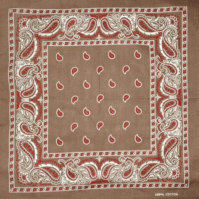 Brown Red Bandana