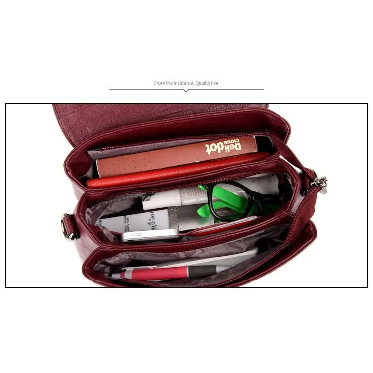 Bucket / Crossbody Bag  <br>Genuine-Leather