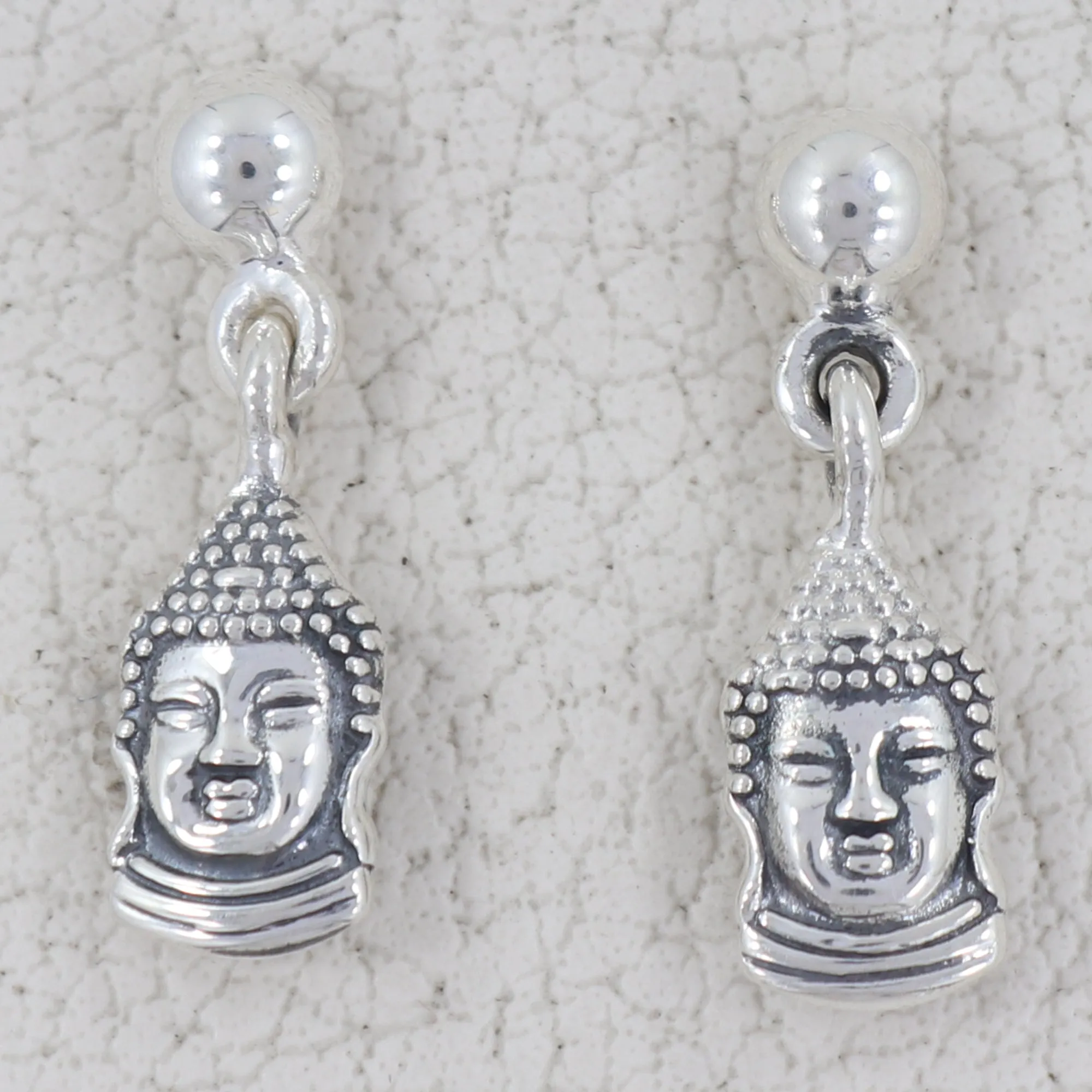 Buddha Designer Plain Stud Earrings