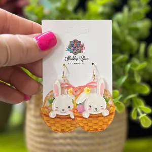 Bunny Basket Earrings