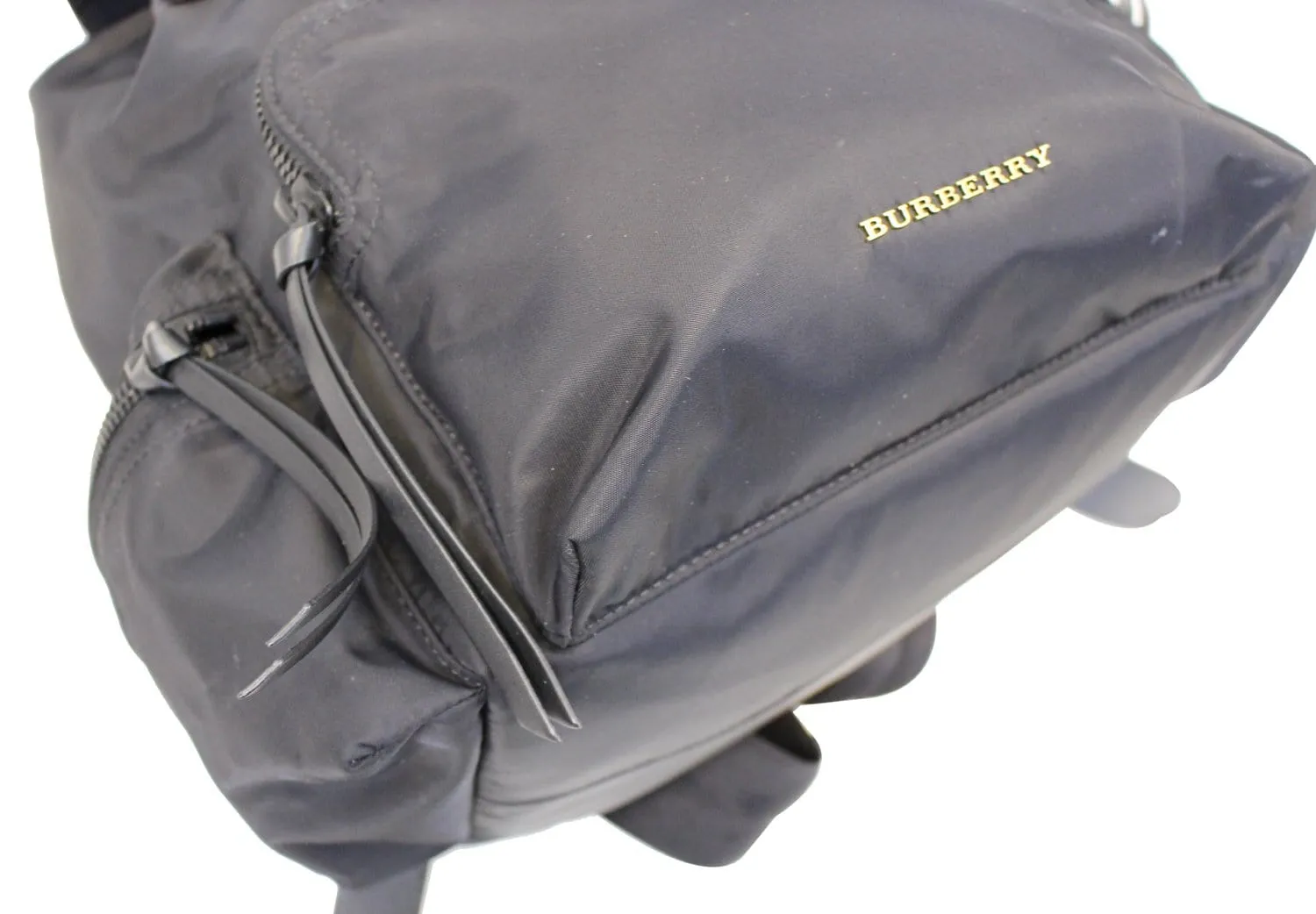 BURBERRY Black Technical Nylon Medium Rucksack Backpack Bag