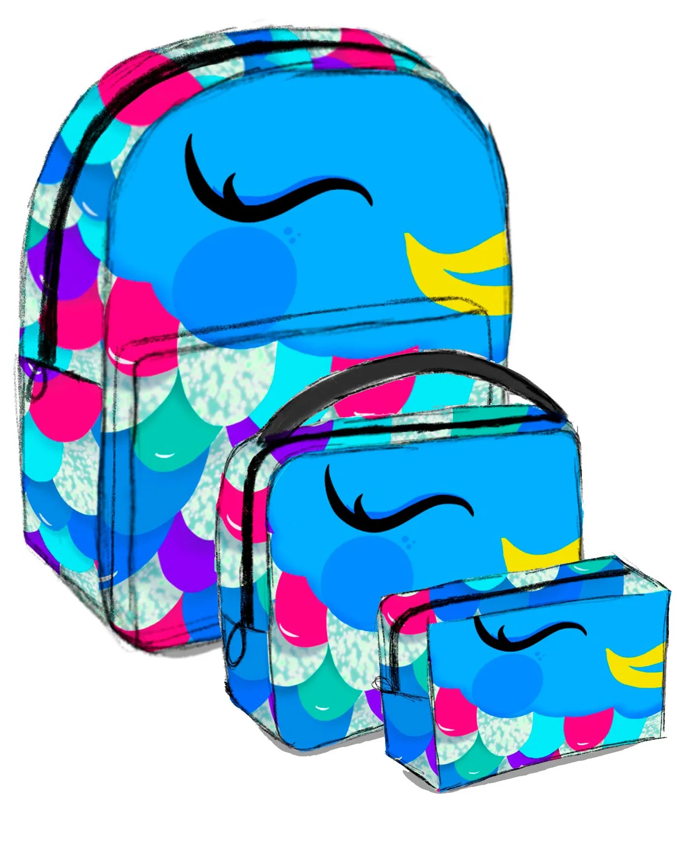 BY DELFINA SET Color Fish